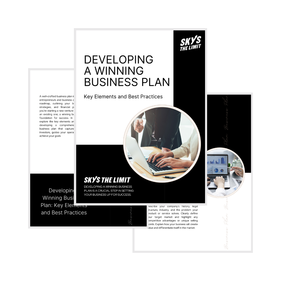 Developing a Winning Business Plan Developing a Winning Business Plan